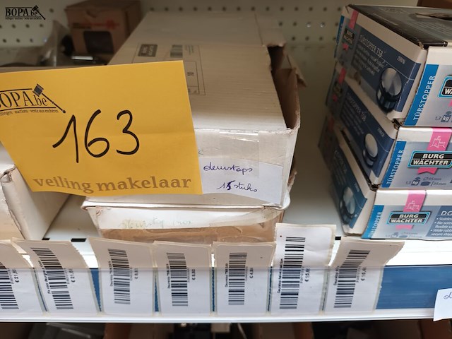 Lot 163 - deurstoppen en deurbeslag. 28 stuks - afbeelding 3 van  9