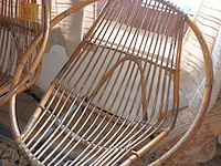 Lot 163 - rotan zetel. 2 stuks - afbeelding 3 van  5
