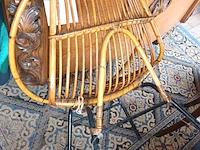 Lot 163 - rotan zetel. 2 stuks - afbeelding 4 van  5