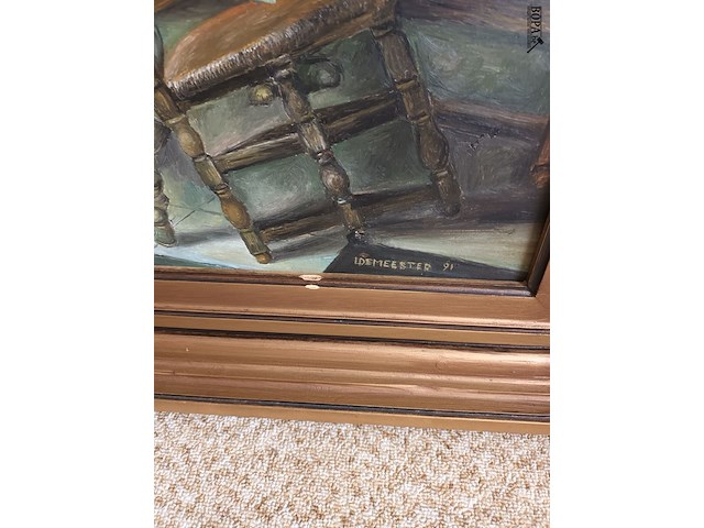 Lot 163 - schilderij l. demeester 91 - afbeelding 4 van  4