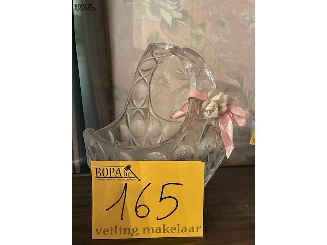 Lot 165 - kristallen mandje, nachtmann - afbeelding 1 van  2