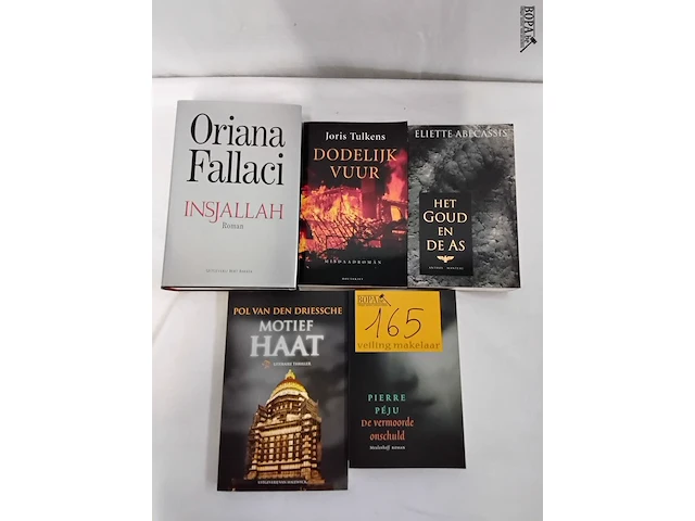 Lot 165 - lot boeken, diverse auteurs, romans, 5 stuks - afbeelding 2 van  2