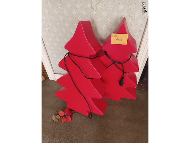 Lot 166 - pvc kerstboomlampen. 2 stuks - afbeelding 1 van  3
