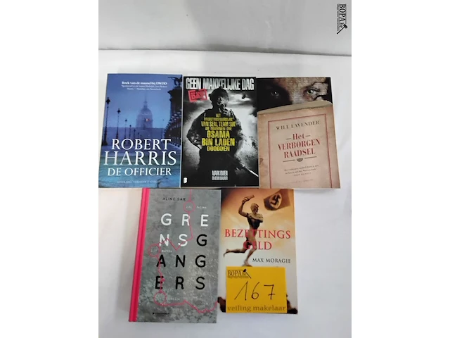 Lot 167 - lot boeken, diverse auteurs, romans, 5 stuks - afbeelding 2 van  2
