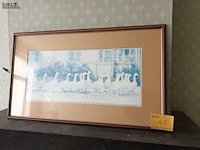 Lot 168 - kader met ganzen - afbeelding 1 van  3