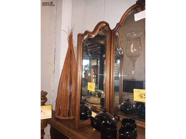 Lot 169 - drieluik spiegel - afbeelding 3 van  3