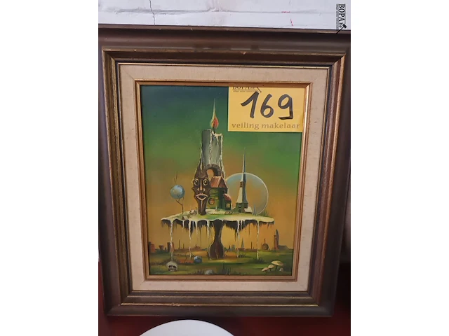 Lot 169 - schilderij coopman - afbeelding 1 van  3