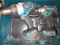 Lot 17 - accu slagmoersleutel en klopboormachine makita in koffer - afbeelding 2 van  4