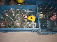 Lot 17 - glazen voorraadpotten en weck potten. 30 stuks - afbeelding 1 van  3