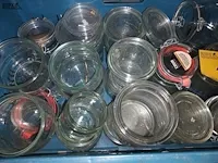 Lot 17 - glazen voorraadpotten en weck potten. 30 stuks - afbeelding 3 van  3