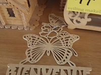 Lot 17 - houten decoratie. 5 stuks - afbeelding 2 van  4