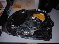 Lot 17 - inox schalen. 14 stuks