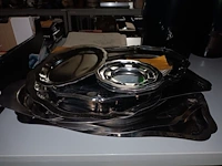 Lot 17 - inox schalen. 14 stuks - afbeelding 2 van  3