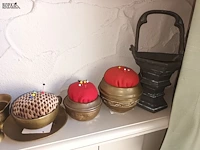 Lot 17 - koperen decoratie. 14 stuks - afbeelding 2 van  4