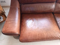 Lot 17 - lederen sofa - afbeelding 4 van  5