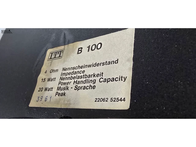 Lot 17 - luidsprekers itt b 100 450 ohm - afbeelding 2 van  2