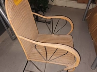 Lot 17 - rieten armstoel - afbeelding 2 van  3