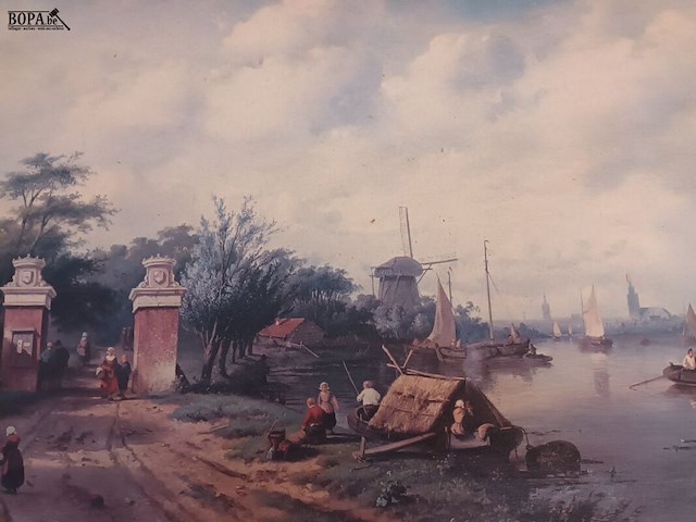 Lot 17 - schilderij reproductie - afbeelding 3 van  5