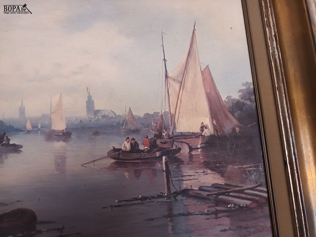 Lot 17 - schilderij reproductie - afbeelding 5 van  5