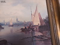 Lot 17 - schilderij reproductie - afbeelding 5 van  5