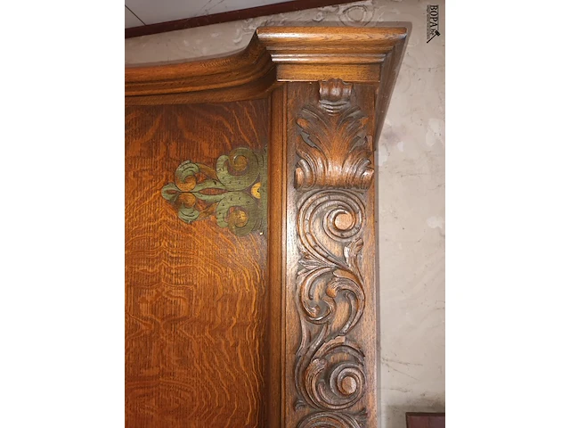 Lot 171 - antieke houten kleerkast - afbeelding 4 van  4