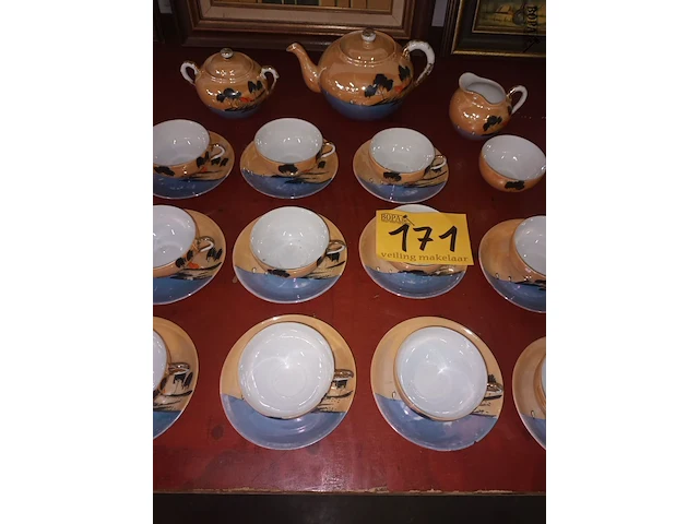 Lot 171 - chinees theeservies. 26 stuks - afbeelding 1 van  4