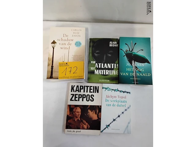 Lot 172 - lot boeken, diverse auteurs, romans, 5 stuks - afbeelding 2 van  2