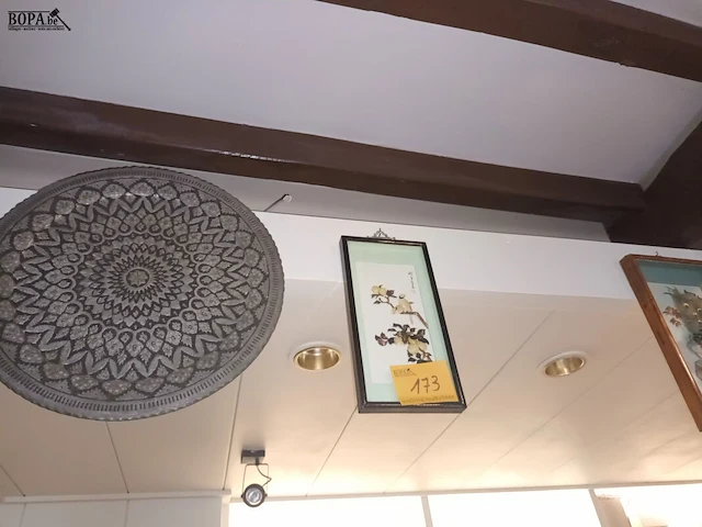 Lot 173 - schaal en kaders. 4 stuks - afbeelding 1 van  6