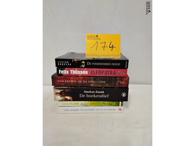 Lot 174 - lot boeken, diverse auteurs, romans, 6 stuks - afbeelding 1 van  1