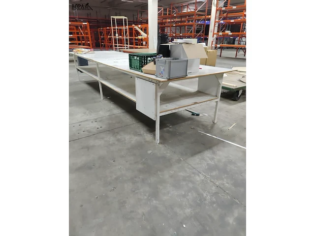 Lot 175 - werktafel met legbank - afbeelding 4 van  4