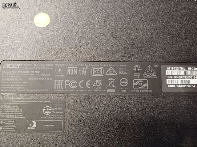 Lot 176 - acer laptop, muis (h) - afbeelding 4 van  4
