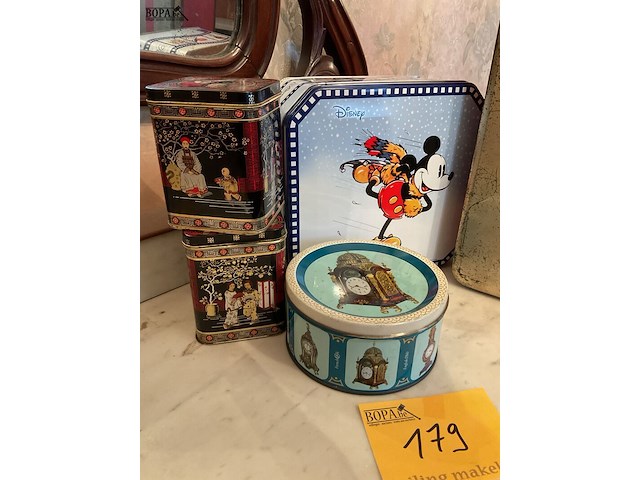 Lot 179 - set blikken dozen - afbeelding 2 van  4