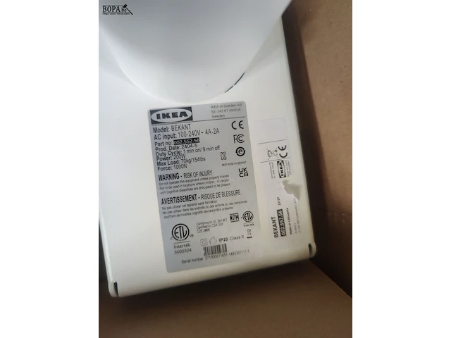 Lot 18 - ikea elektrische tafelpoten - afbeelding 2 van  3