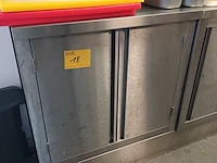 Lot 18 - kast in rvs - afbeelding 1 van  3