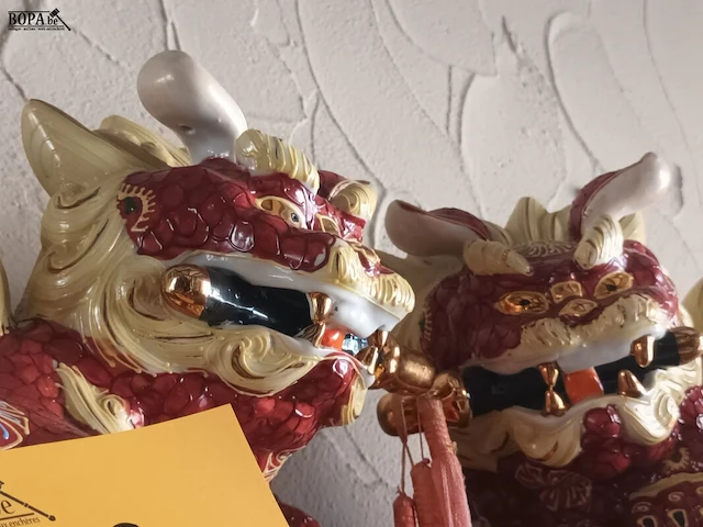 Lot 18 - koppel foo dogs - afbeelding 2 van  4
