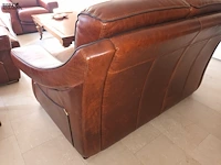 Lot 18 - lederen sofa - afbeelding 5 van  5