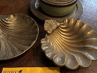 Lot 18 - lot verzilverde voorwerpen, potje met deksel, 4 stuks - afbeelding 2 van  4