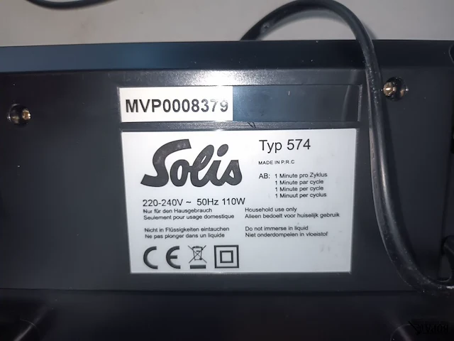 Lot 18 - vacuümmachine solis - afbeelding 4 van  4