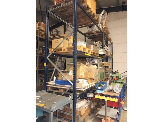 Lot 180 - blauw magazijnrek. 2 stuks - afbeelding 3 van  4