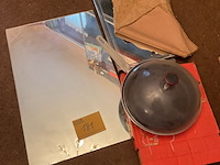 Lot 181 - set spiegel, dienblad en pan kabe, 3 stuks - afbeelding 2 van  4