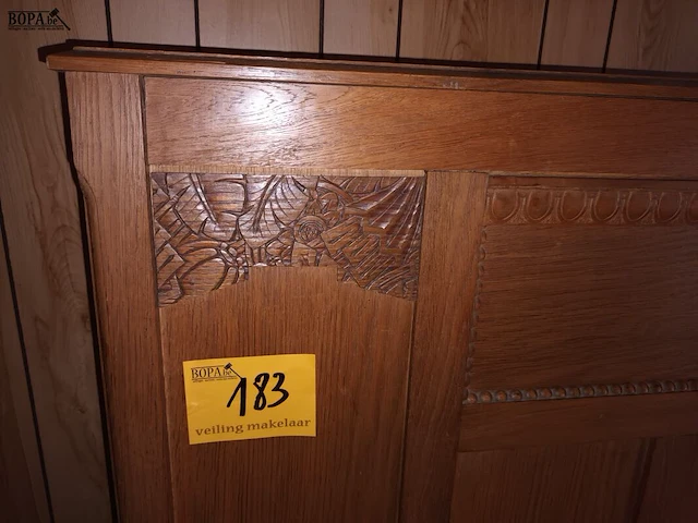 Lot 183 - houten bed art deco - afbeelding 3 van  4