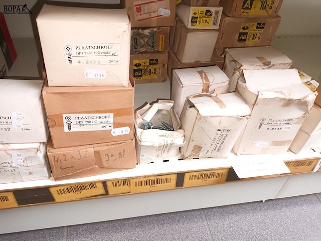 Lot 183 - pluggen en schroeven - afbeelding 4 van  5