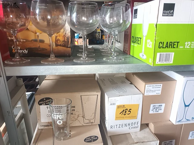 Lot 185 - lot diverse glazen - afbeelding 3 van  5