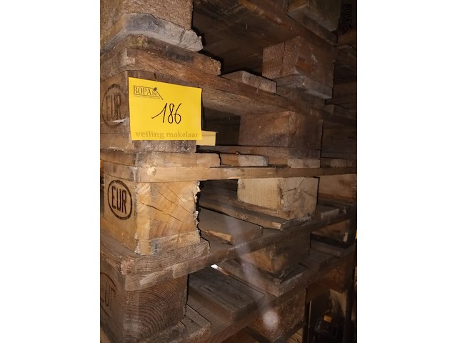 Lot 186 - euro palletten. 9 stuks - afbeelding 2 van  2