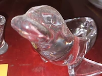 Lot 186 - vide-poche vannes cristal. 3 stuks - afbeelding 4 van  5