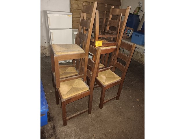 Lot 187 - retro stoelen. 7 stuks - afbeelding 1 van  2