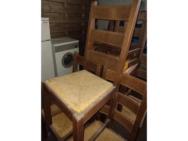 Lot 187 - retro stoelen. 7 stuks - afbeelding 2 van  2