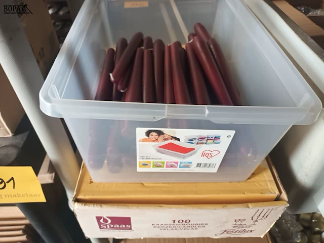 Lot 187 - theelichten, potjes en kaarsen - afbeelding 5 van  7