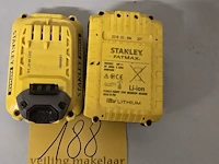 Lot 188 - accu stanley fatmax 18v 2 stuks - afbeelding 1 van  4