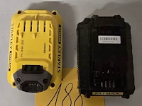 Lot 188 - accu stanley fatmax 18v 2 stuks - afbeelding 4 van  4